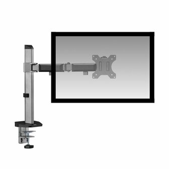 ACT AC8335 flat panel bureau steun 81,3 cm (32&quot;) Klem/doorvoer Zilver