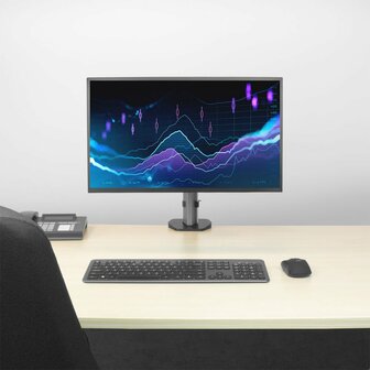 ACT AC8335 | Verstelbare Monitor-bureaubeugel | Tot 32&quot; | Max 9kg | VESA 100x100 | 1 Monitor
