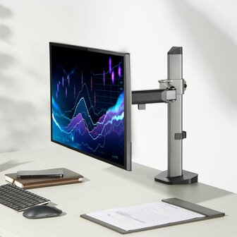 ACT AC8335 | Verstelbare Monitor-bureaubeugel | Tot 32&quot; | Max 9kg | VESA 100x100 | 1 Monitor