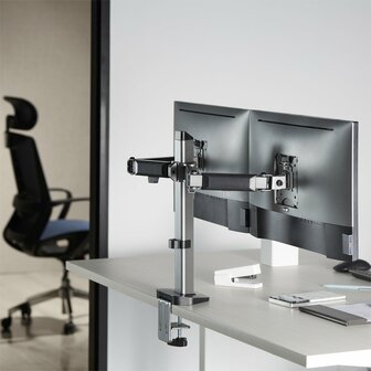 ACT AC8336 | Verstelbare Monitor-bureaubeugel | Tot 32&quot; | Max 9kg | VESA 100x100 | 2 Monitoren
