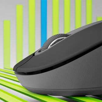 Logitech Signature M650 Large | Draadloze Muis | Rechtshandig | RF + Bluetooth | 2000 DPI | Grafiet