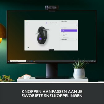 Logitech Signature M650 Large | Draadloze Muis | Rechtshandig | RF + Bluetooth | 2000 DPI | Grafiet