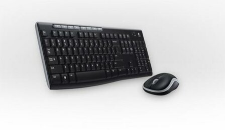 Logitech MK270 toetsenbord RF Draadloos QWERTY Zwart, Zilver