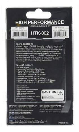 Cooler Master HTK-002 heat sink compound 4,5 W/m·K 4,6 g