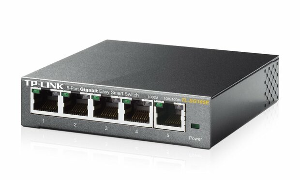 TP-Link TL-SG105E | 5-Poorts Gigabit Easy Smart Switch | Managed