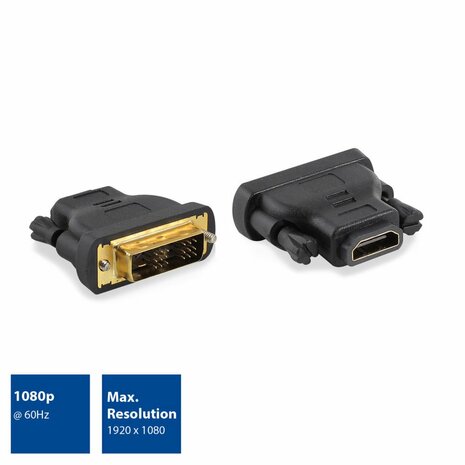 ACT DVI-D naar HDMI verloopadapter Zipbag