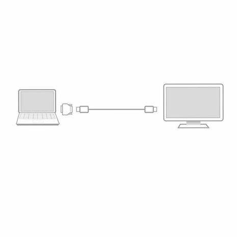 ACT DVI-D naar HDMI verloopadapter Zipbag