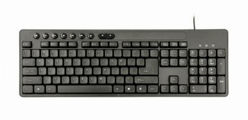 Gembird KBS-UM-04 toetsenbord USB QWERTY Amerikaans Engels Zwart