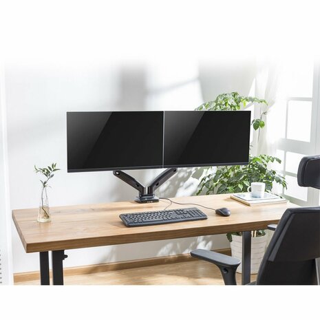 ACT AC8312 | Verstelbare Monitor-bureaubeugel | Tot 32" | Max 9kg | VESA 100x100 | 2 Monitoren