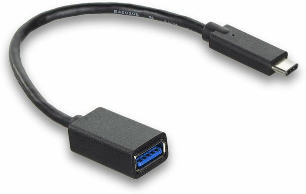 ACT AC7340 USB-kabel 0,2 m USB 3.2 Gen 1 (3.1 Gen 1) USB C USB A Zwart