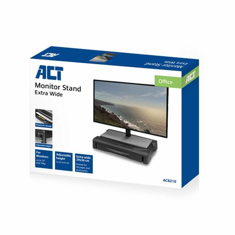 ACT AC8210 flat panel bureau steun 81,3 cm (32") Vrijstaand Zwart