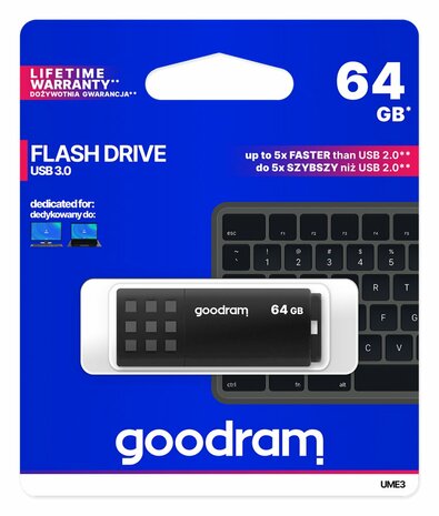 Storage Goodram Flashdrive 64GB USB3.0 Black