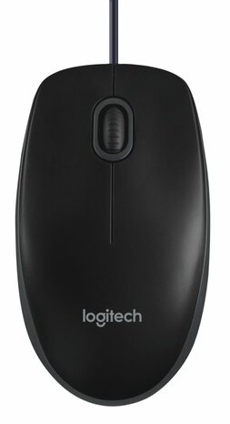 Logitech B100 | Bedrade Muis | Links- en Rechtshandig | USB-A | 800 DPI | Zwart