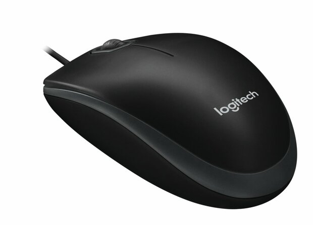 Logitech B100 | Bedrade Muis | Links- en Rechtshandig | USB-A | 800 DPI | Zwart
