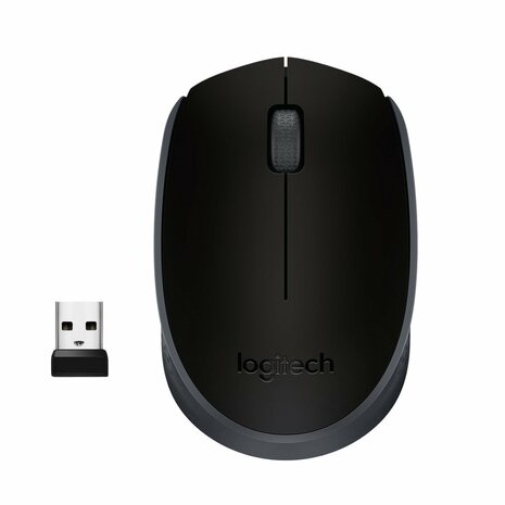 Logitech M171 | Draadloze Muis | Links- en Rechtshandig | RF | 1000 DPI | Zwart