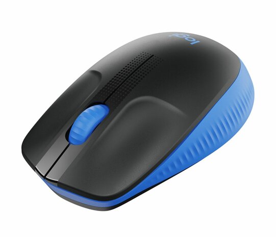 Logitech M190 | Draadloze Muis | Links- en Rechtshandig | RF | 1000 DPI | Zwart/Blauw