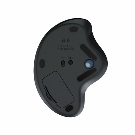 Logitech M575 Ergo Trackball for Business | Ergonomische Draadloze Muis | Rechtshandig | RF + Bluetooth | 2000 DPI | Grafiet