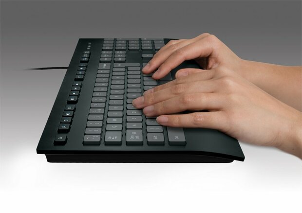 Logitech K280e toetsenbord USB QWERTY US International Zwart