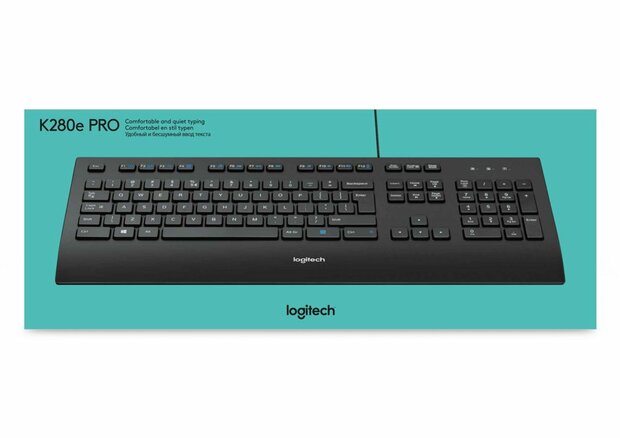 Logitech K280e toetsenbord USB QWERTY US International Zwart