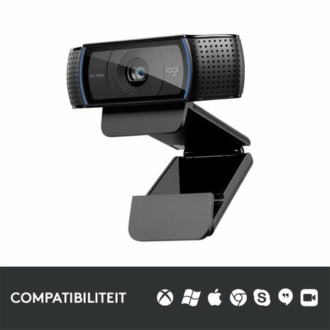 Logitech C920 HD Pro webcam 3 MP 1920 x 1080 Pixels USB 2.0 Zwart