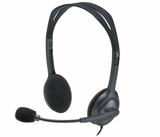 Logitech H111 | On-Ear Bedraade 3,5mm Koptelefoon met Microfoon | Grijs