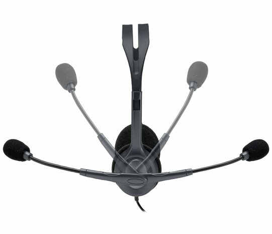 Logitech H111 | On-Ear Bedraade 3,5mm Koptelefoon met Microfoon | Grijs