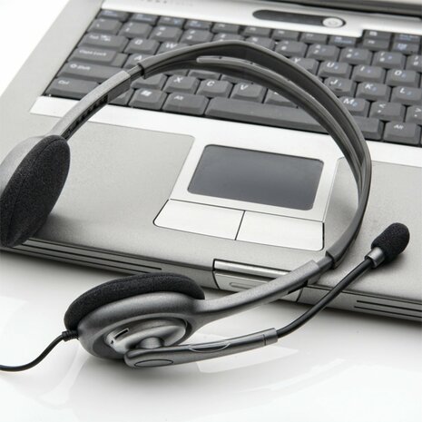 Logitech H111 | On-Ear Bedraade 3,5mm Koptelefoon met Microfoon | Grijs
