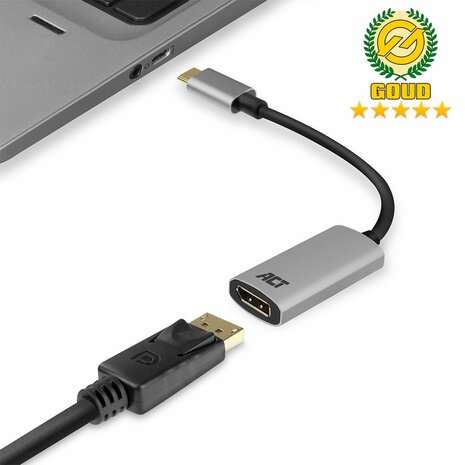 ACT AC7030 USB-C naar DisplayPort adapter