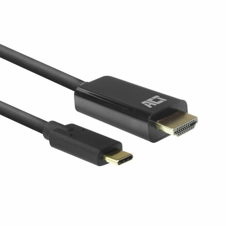 ACT AC7315 video kabel adapter 2 m USB Type-C HDMI Type A (Standaard) Zwart