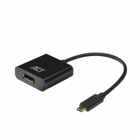 ACT AC7320 video kabel adapter 0,15 m USB Type-C DisplayPort Zwart