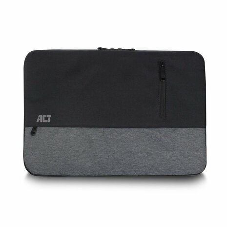 ACT Urban notebooktas 35,8 cm (14.1") Opbergmap/sleeve Zwart, Grijs