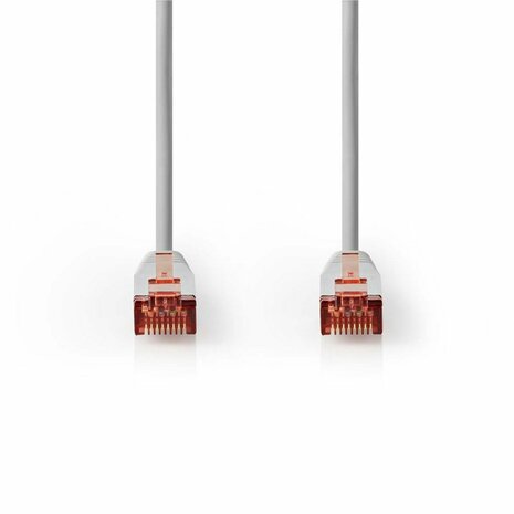 Nedis netwerkkabel | Cat6 | S/FTP (S-STP) | 5 m | Grijs | CCGB85221GY50