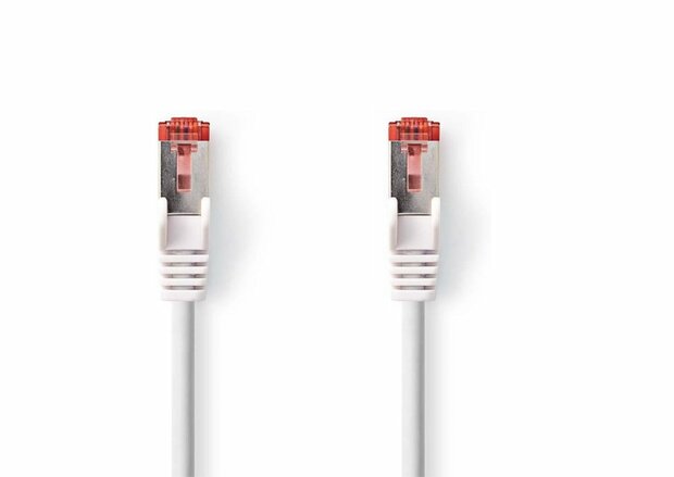 Nedis netwerkkabel | Cat6 | S/FTP (S-STP) | 2 m | Wit | CCGP85221WT20