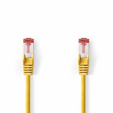 Nedis netwerkkabel | Cat6 | S/FTP (S-STP) | 0,25 m | Geel | CCGP85221YE025