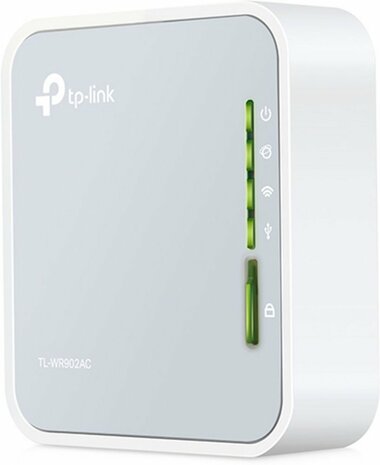 TP-LINK TL-WR902AC draadloze router Fast Ethernet Dual-band (2.4 GHz / 5 GHz) 3G 4G Wit