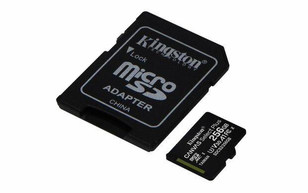 Kingston Technology Canvas Select Plus 256 GB MicroSDXC UHS-I Klasse 10