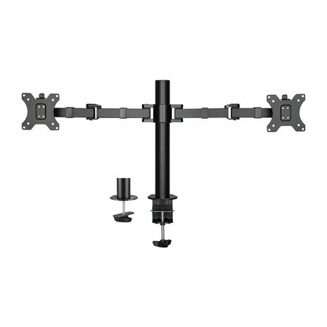 ACT AC8326 | Verstelbare Monitor-bureaubeugel | Tot 32" | Max 12kg | VESA 100x100 | 2 Monitoren