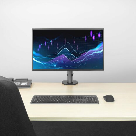 ACT AC8335 | Verstelbare Monitor-bureaubeugel | Tot 32" | Max 9kg | VESA 100x100 | 1 Monitor