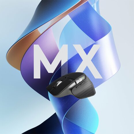 Logitech MX Master 3S | Draadloze Muis | RF-Draadloos + Bluetooth | 8000 DPI | Grafiet