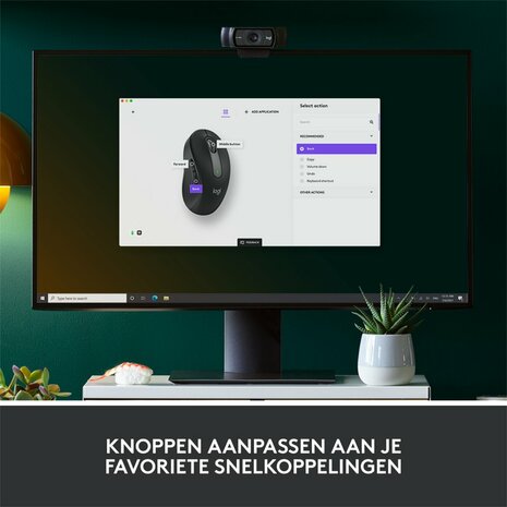 Logitech Signature M650 Large | Draadloze Muis | Rechtshandig | RF + Bluetooth | 2000 DPI | Grafiet