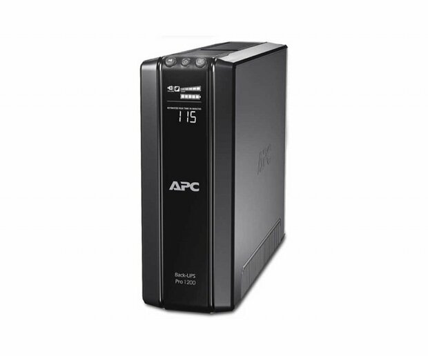 APC Back-UPS Pro BR1200G-FR | 1200 VA | 6 Franse/Belgische Stopcontacten (3 op Accu) | AVR Spanningstabilisatie | Bescherming tegen Stroomstoringen