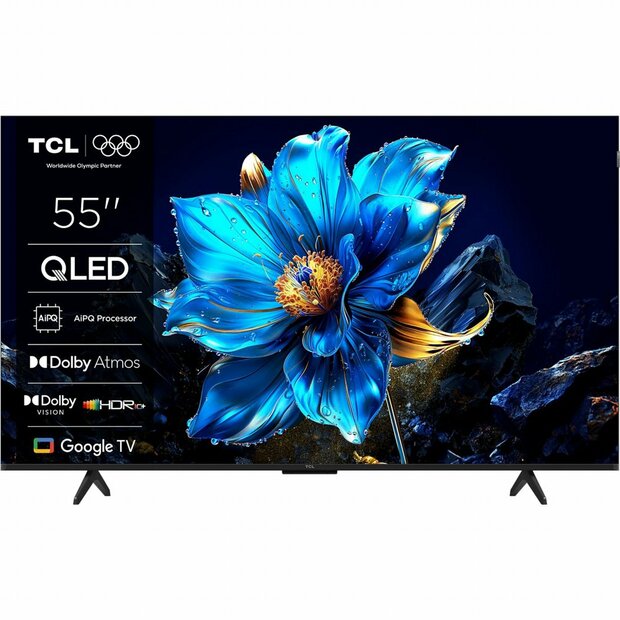 TCL 55P7K | 55&quot; 4K Ultra HD QLED Smart TV | Google TV | Dolby Vision &amp; HDR10 | 60Hz (2025)