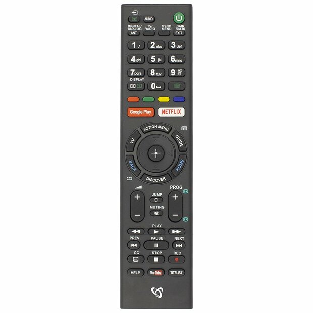 SBOX RC-01402 | Afstandsbediening | Geschikt voor Sony TV&#039;s | Zwart