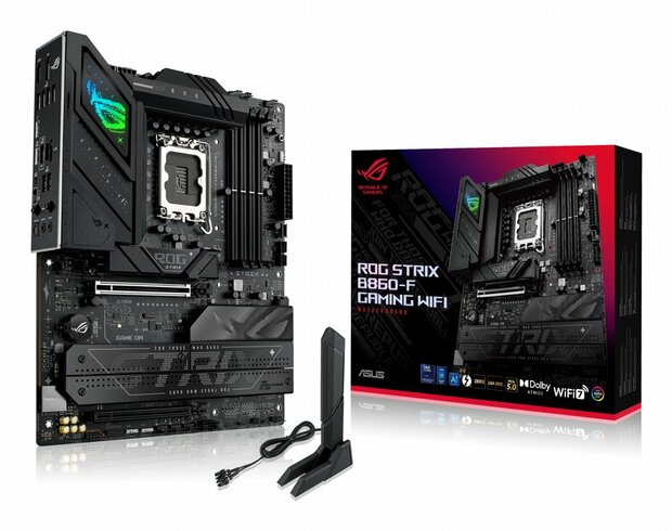 ASUS ROG Strix B860-F GAMING WIFI | Socket LGA 1851 | Intel B860 | 4xDDR5 | ATX | Moederbord