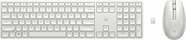 AZERTY | HP 650 Wit | Draadloze Muis en Toetsenbordcombo | AZERTY