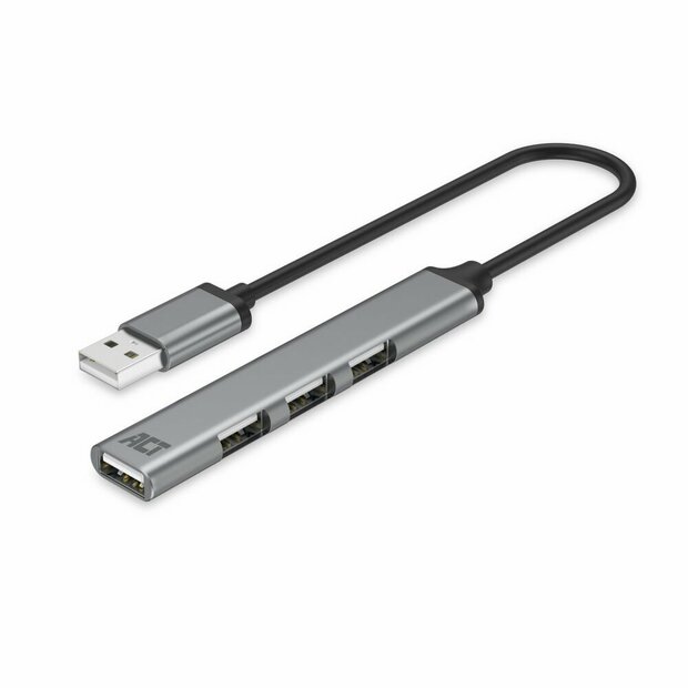 ACT AC6225 | USB 2.0 Interface Hub | 480 Mbit/s | Grijs