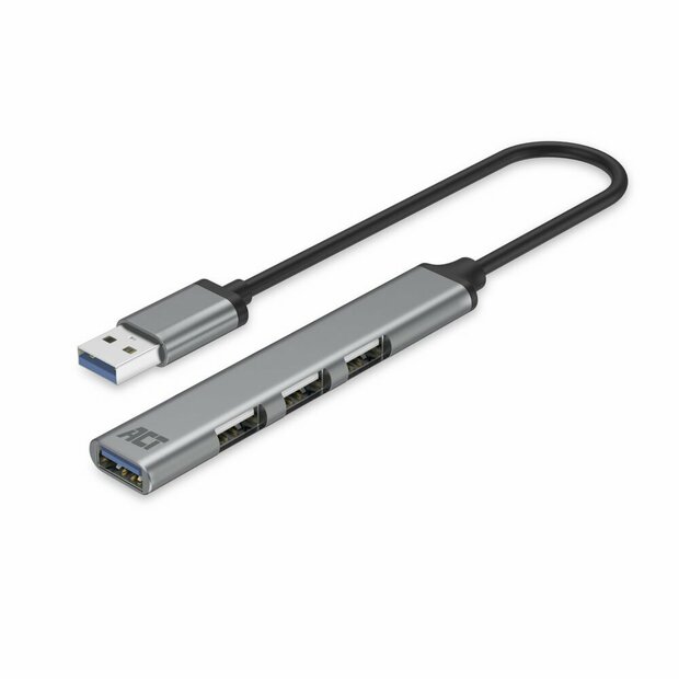 ACT AC6325 | USB 3.2 Gen 1 Interface Hub | Type-A | 5 Gbps | Grijs