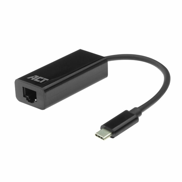 ACT AC7335 | USB-C naar Gigabit Ethernet Adapter | 10/100/1000 Mbps | Plug &amp; Play