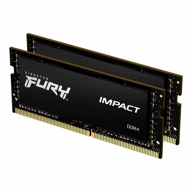 Kingston Fury Impact | 16GB 2x8GB DDR4 | 3200MHz | SO-DIMM | CL20 | Geheugenmodule | RAM