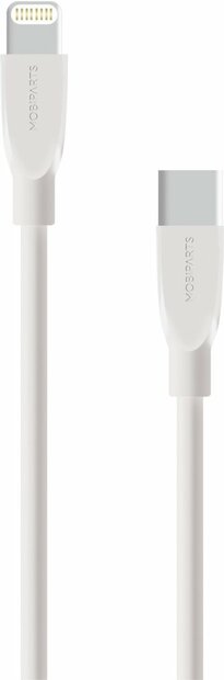 Mobiparts kabel | Lightning naar USB-C | 2A | 1 m | Wit